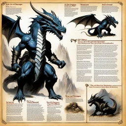 character concept sheet with AD&D statistics and characteristics for the TTPRG the cult of the dragon, by Ed Greenwood [illustrations by Boris Vallejo] describing the dread dracolich and the sorcerers who created them