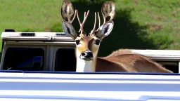 deer smirking at the budget moving van during cross country moving fiasco