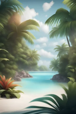 tropical scene background 4k detailed no blur