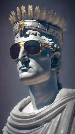 roman emperor with sunglasses