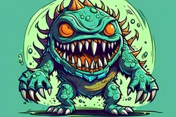 comic style monster