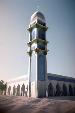 2d Islamic mosque app layout, 8k, dof, perspective view,