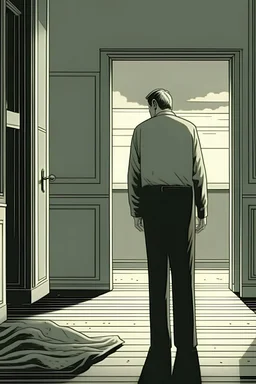 a man coming home and sees his wife dead