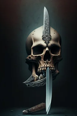 A knife in the Skull