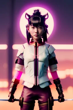 portrait, Asian cyborg woman, samurai warrior :: symmetry photography, cyberpunk style, cyborg eyes, pink hair :: wires connect, perfect eyes, samurai helmet, tiger mask, black samurai army, katana, ghost in the shell, pink, white, black, glow eyes, cinematic, Ultra realistic, dark scene, soft color, highly detailed, unreal engine 5, RTX, ultra detail, 3d, finely drawn, high definition.