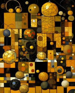 cubes and spheres by Klimt