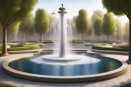 Symphony of fountains, landscape design of the park in the style of music and musicals