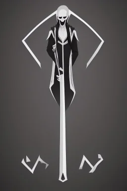 Extremely simple logo representing the grim reaper