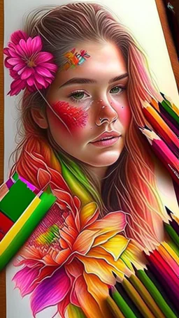 love, art, drawing, very realistic, detailed, vibrant colors.