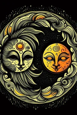 The moon and the sun unites