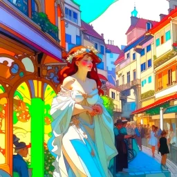 Old town Alphonse Mucha