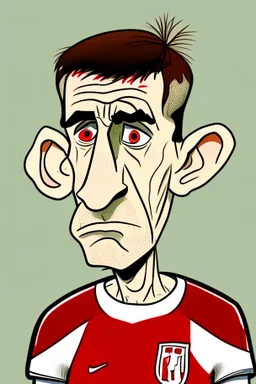 Anthony Gordon English football player ,cartoon 2d