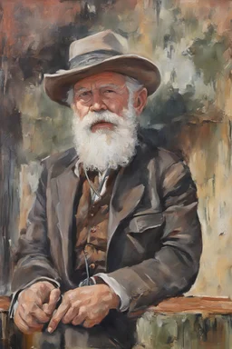 Judge Roy Bean - oil painting by Ziggy Zagmond