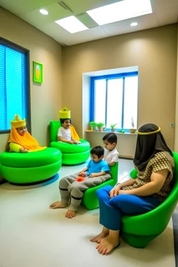 A safe place to relax and take care of Saudi children while their parents go shopping or work