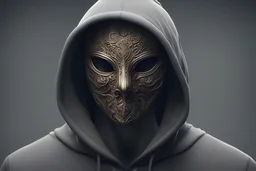 Trained Human, Mask, Hoodie, insanely detailed, 4k resolution, cinematic smooth, intricate detail,