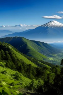 pemandangan gunung rinjani