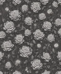 A highly detailed oil painting of intricate black rose flowers, seamless pattern, Victorian, fireflies lighting , little house in the prairie , 24mm , 8k , 3d,close up,