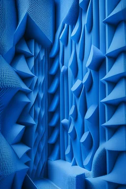 a picture about sound insulation in blue