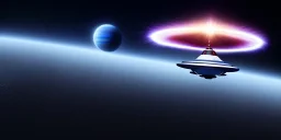 extra-terrestrial, 8K, photo realistic, highly detailed, lught ufo, light colors