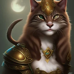 dark fantasy setting, monstruous fantasy feline creature, monstruous