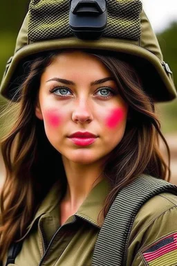 a beautiful American woman army