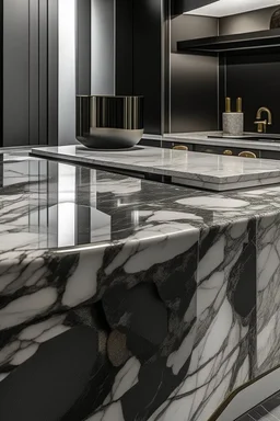 Granite and marble combined by eye