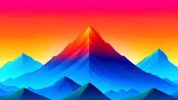 create a gradient background inspired by snow mountains and sun