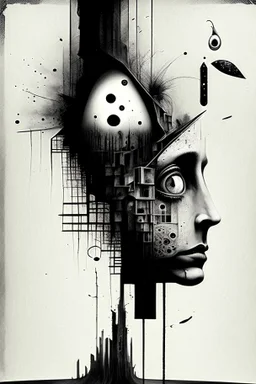 Asynchronicity, neo-surrealism, Dada, ink, and the like.