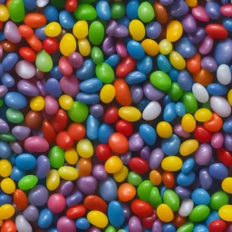 2d texture, seamless, repeatable, ultra realistic jellybeans, highly detailed, 8k