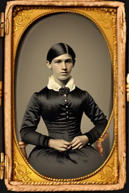 Extremely rich teen portrait 1850s