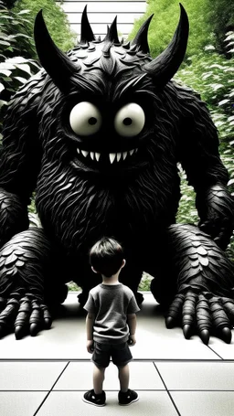 صوره سوداء ويوجد وحش علاق جدا ويضهر القليل منه يعني يكون ضاهر في الصوره