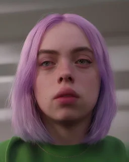 Billie Eilish, clip, photorealistic, 8k