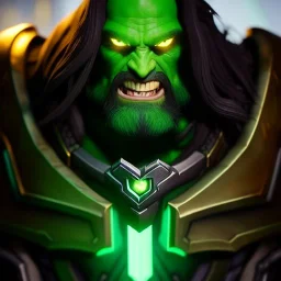 Ultra detailed fullbody Portrait in oil on canvas of heroes of the storm -Thrall,extremely detailed digital painting,ultrarealistic skin,intense stare, extremely detailed face, crystal clear eyes, mystical colors ,perfectly centered image, perfect composition, rim light, beautiful lighting,masterpiece ,8k, stunning scene, raytracing, anatomically correct, in the style of Ohrai Noriyoshi and robert e howard and Steve Jung and Wizyakuza and Simon Bisley and uncannyknack.