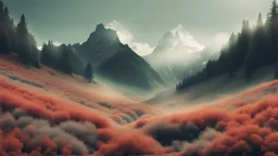 create a image inspired by nature with fell free music