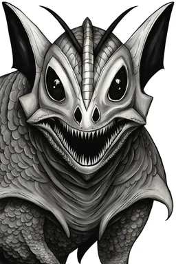 Moth / shark hybrid creature