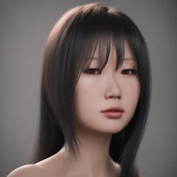 portrait only hitomi tanaka, long black hair, red dress, full body, 8k, highly realistic, octane render,