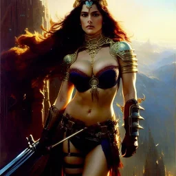 portrait 'beautiful busty Sif',painting by gaston bussiere, greg rutkowski, yoji shinkawa, yoshitaka amano, tsutomu nihei, donato giancola, tim hildebrandt, oil on canvas, cinematic composition, extreme detail,fit full head inside picture,32k