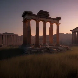 Artemis Tapınağı, unreal engine 5, sunset