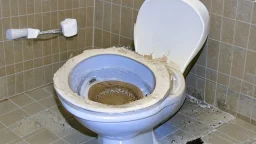 toilet clogged and overflowing