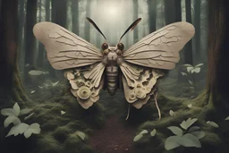 cultivate collage moth surreal esoteric inforest