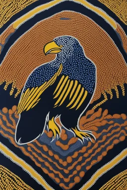 west coast eagles aboriginal dot painting guernsey