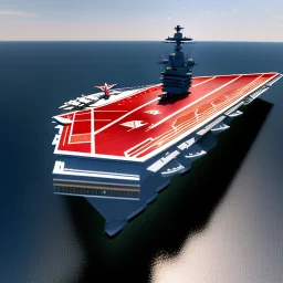 aircraft carrier view from above