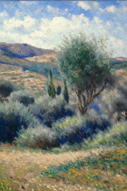 Spanish landscape oil painting, detailed Claude Monet, detailed