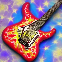 PEACE electric guitar psychedelic hippie trippy acid LSD PEACE GUITAR peacesign 69