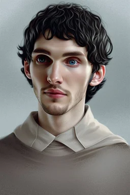 portrait of colin morgan as merlin