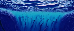 people reaching the surface of the ocean