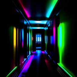 dark vivid hallway