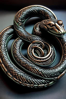 Celtic knot snake
