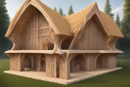 Архитектурные формы Зона спорта может быть оформлена в стиле традиционных славянских построек. Например, можно использовать элементы деревянной архитектуры, такие как резные наличники и крыши с соломенной или черепичной крышей. Это создаст атмосферу, погружающую в мир сказок. Цветовая палитра Для оформления зоны спорта можно использовать природные цвета, характерные для славянских сказок: зелёный, коричневый, голубой и золотистый. Эти цвета помогут создать гармоничное пространство, которое бу