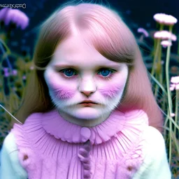 Fur, rosy cheeks, rosy nose